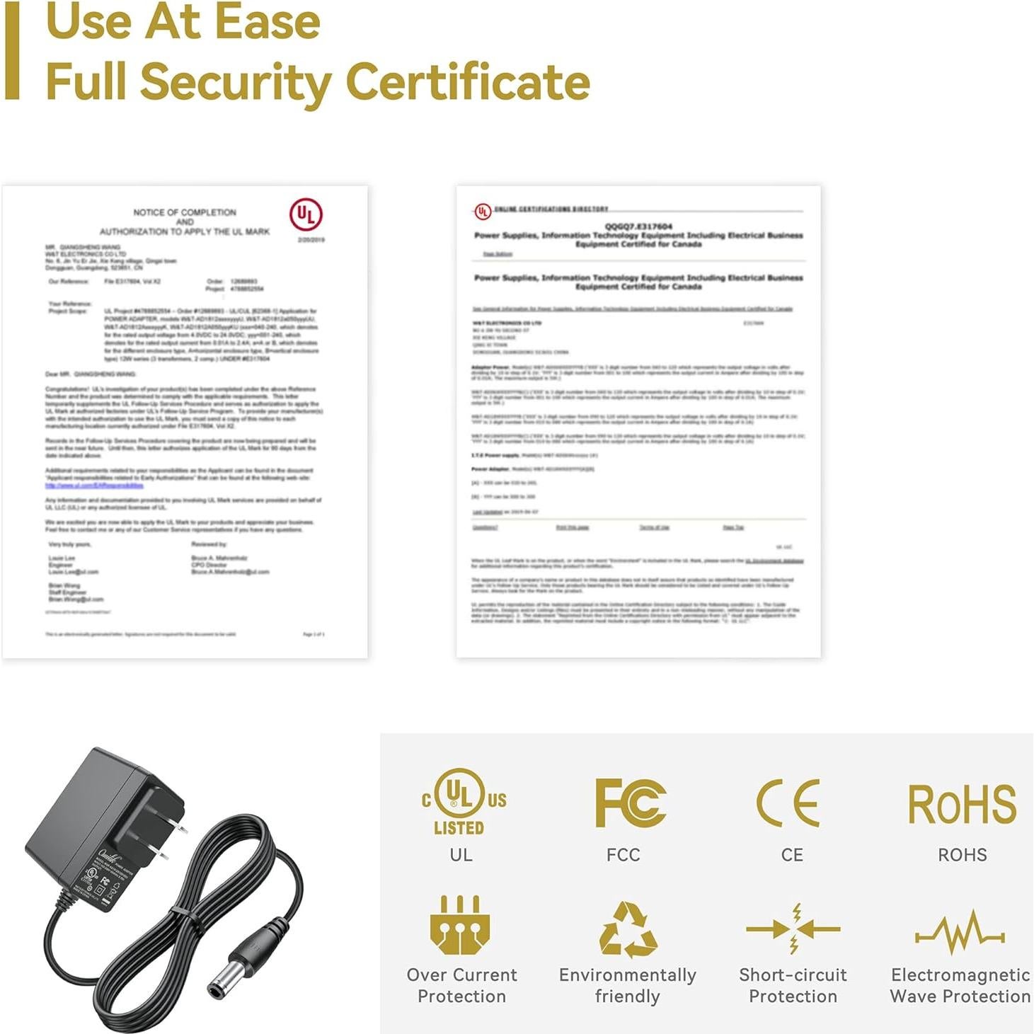 Adaptador de CA 5V Omilik para Tocadiscos Polaroid
