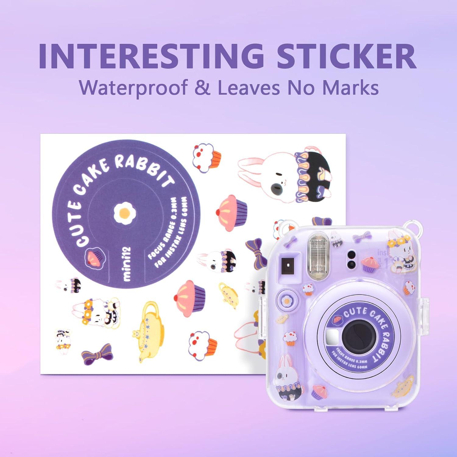 Funda Transparente para Fujifilm Instax Mini 12 - Morado