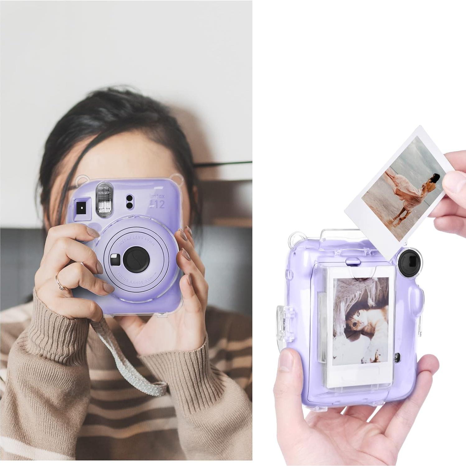 Funda Transparente para Fujifilm Instax Mini 12 - Morado