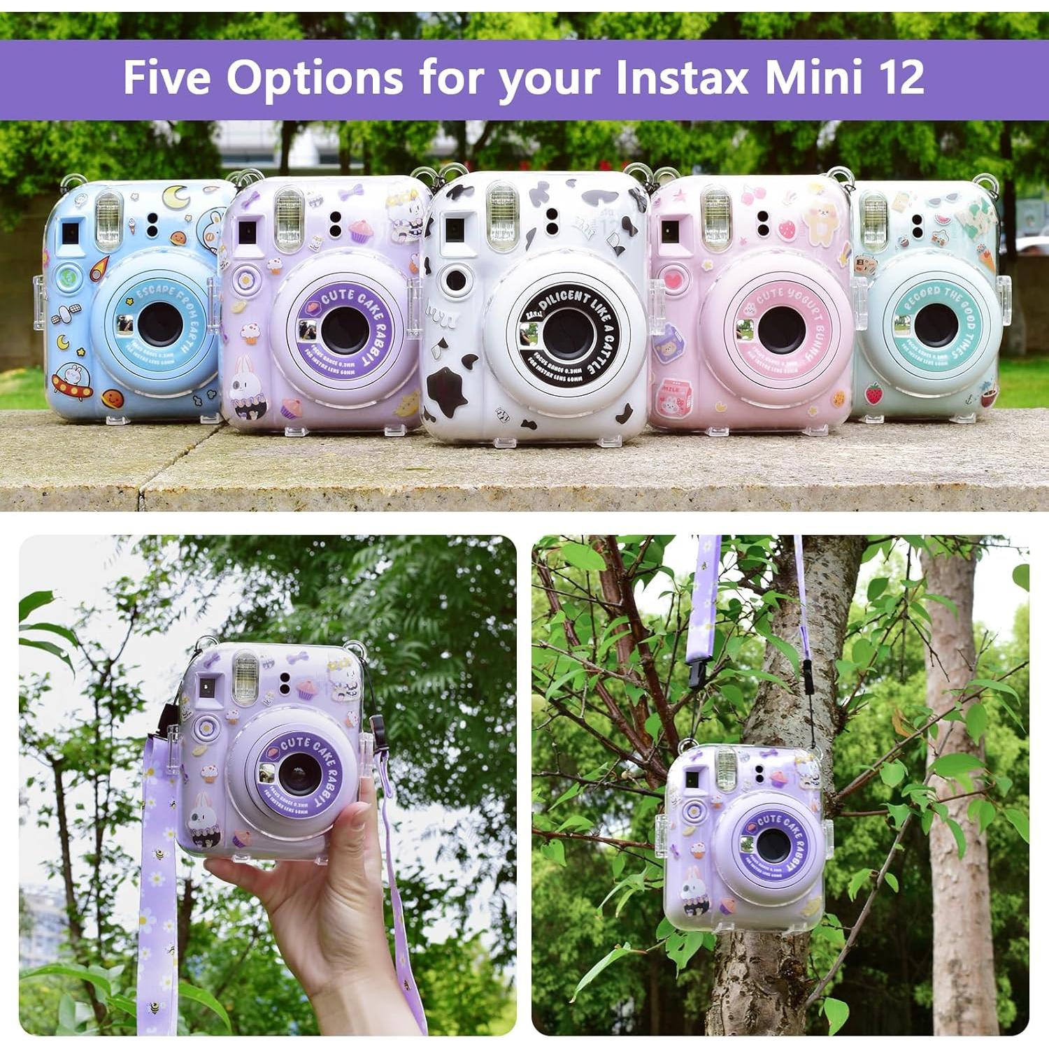Funda Transparente para Fujifilm Instax Mini 12 - Morado