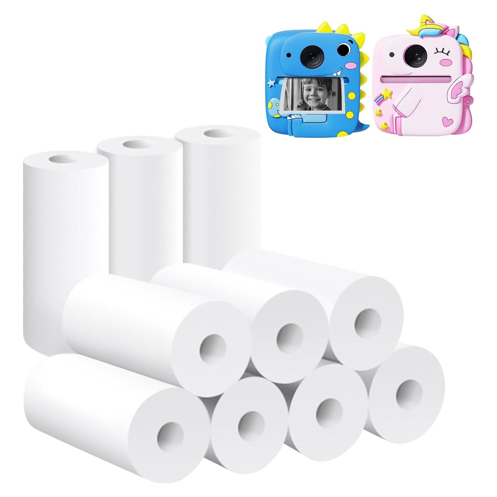 Papel de Impresión Instantánea Prysyedawn 10 Rollos 5.58x10.16cm