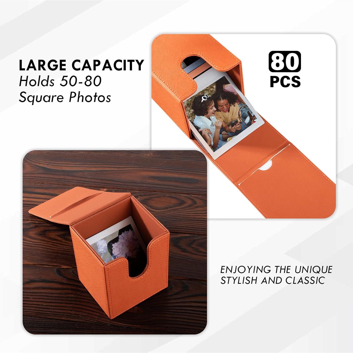 Funda para fotos cuadradas Instax Square HIYQIN Marrón Retro