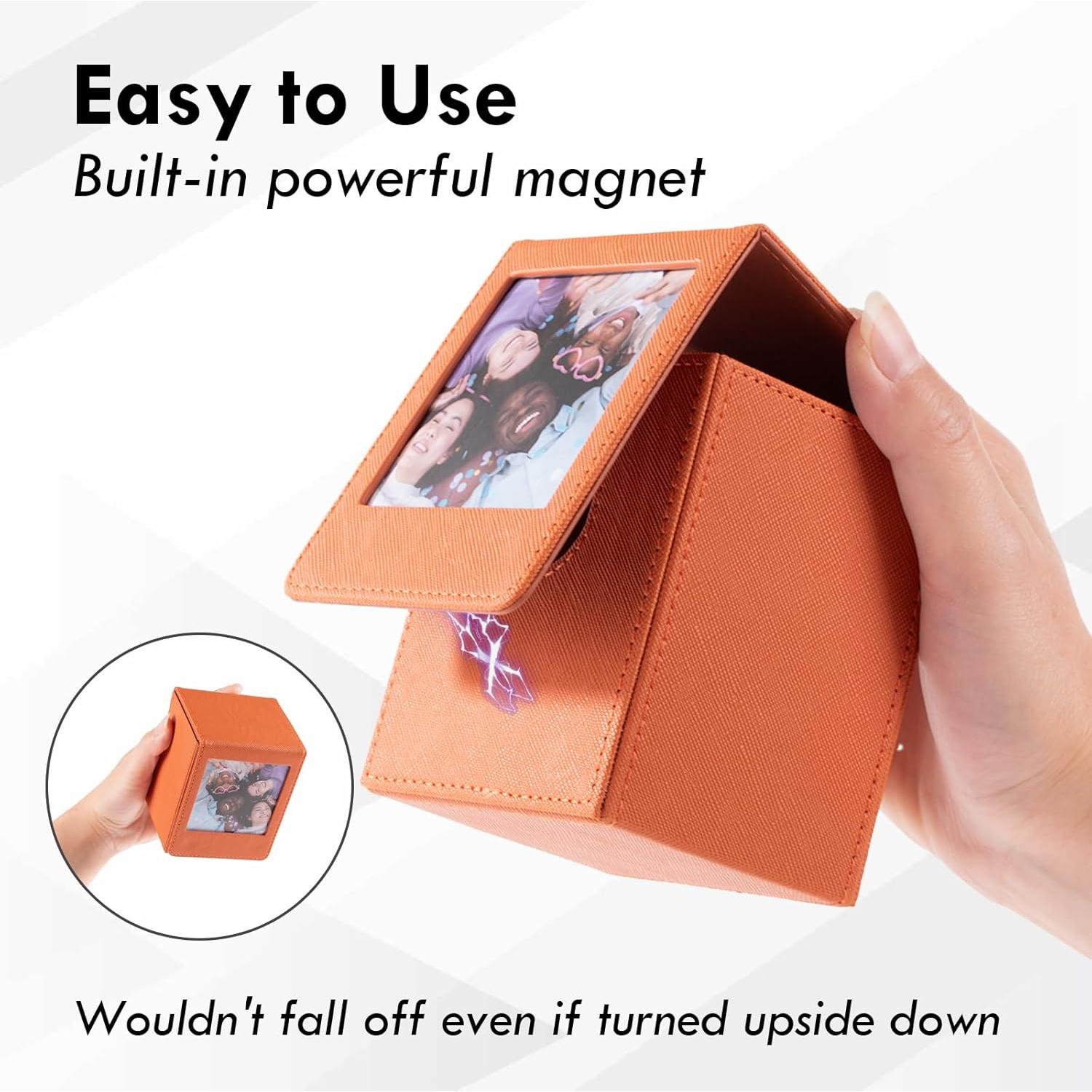 Funda para fotos cuadradas Instax Square HIYQIN Marrón Retro