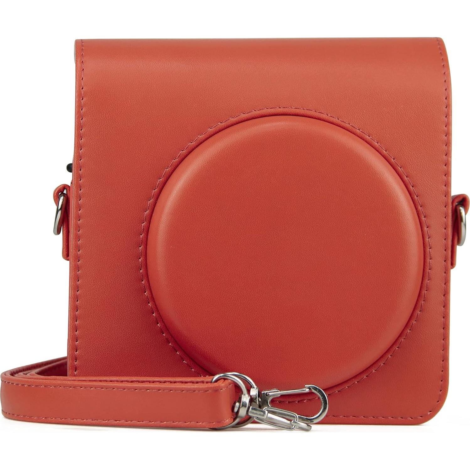 Funda de Cuero PU MUZIRI para Cámara Instax SQ1 - Naranja
