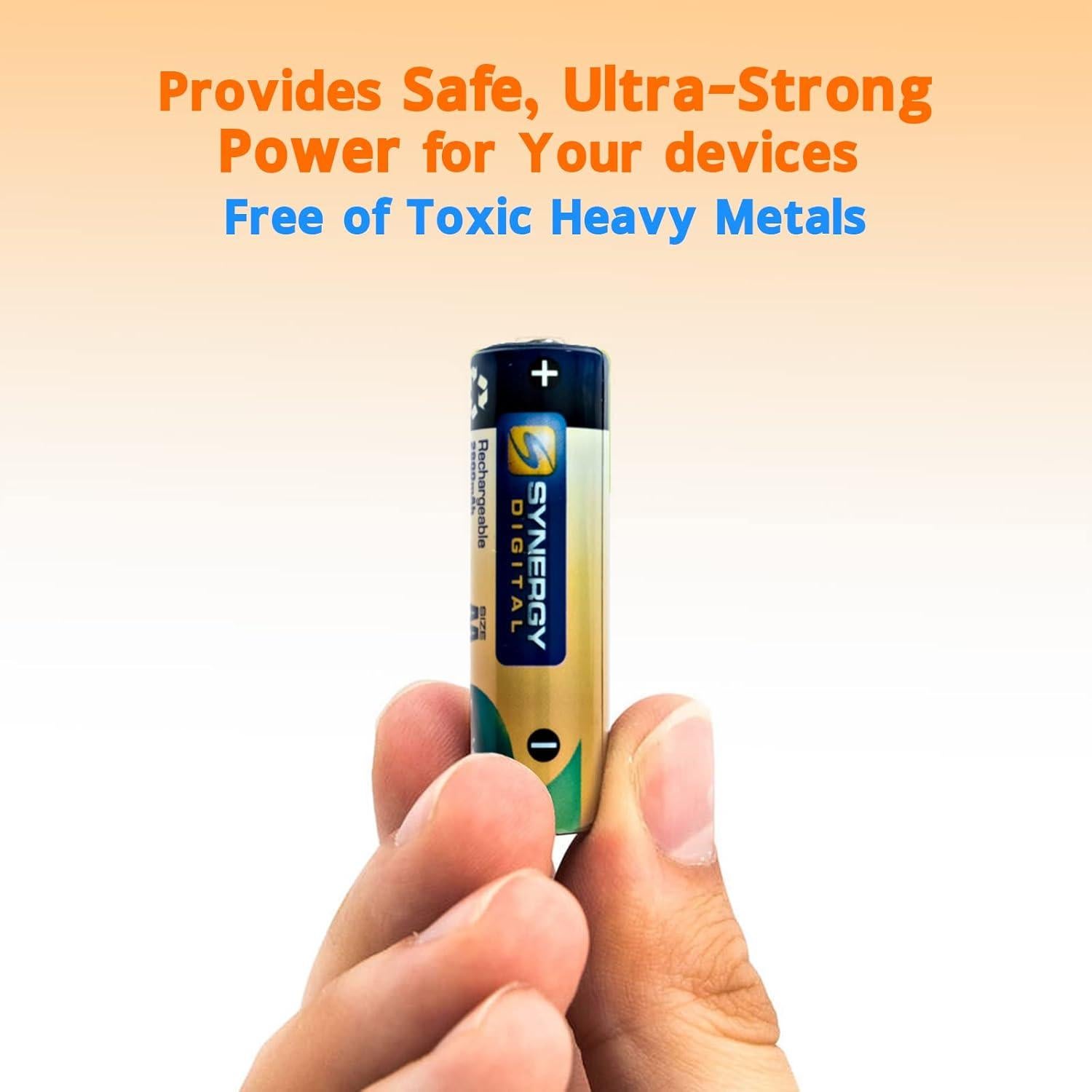 Baterías Recargables AA Synergy Digital 2800mAh Ni-MH 24 Unidades