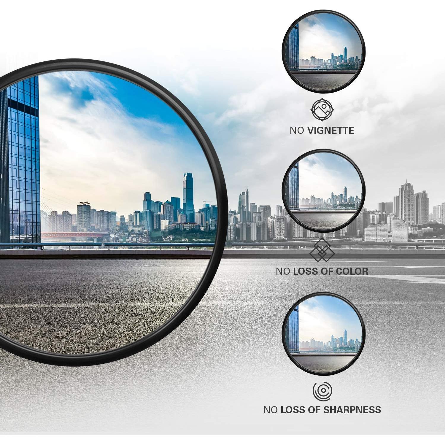 Filtro UV Protector Pro Polaroid 55mm Cristal SCHOTT Multicapa