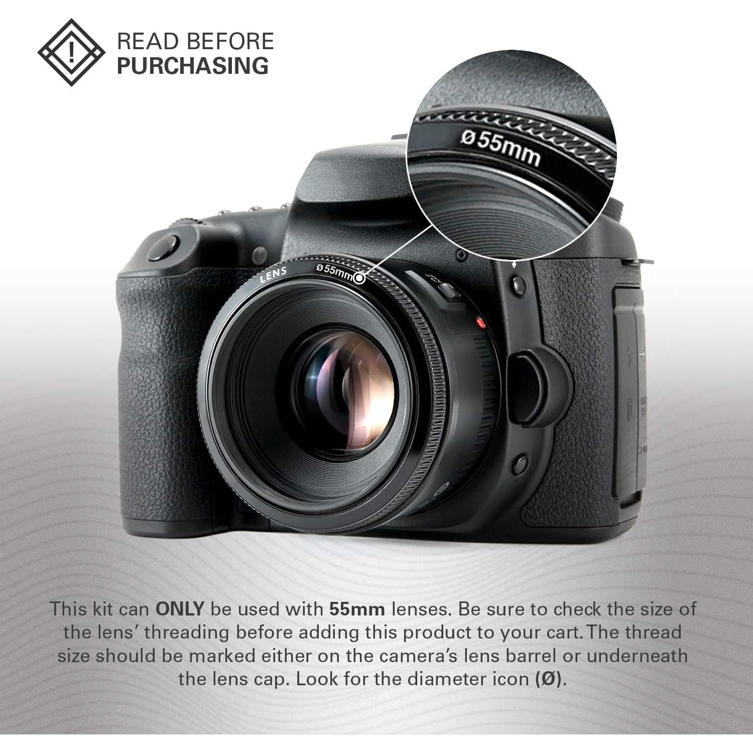 Filtro UV Protector Pro Polaroid 55mm Cristal SCHOTT Multicapa