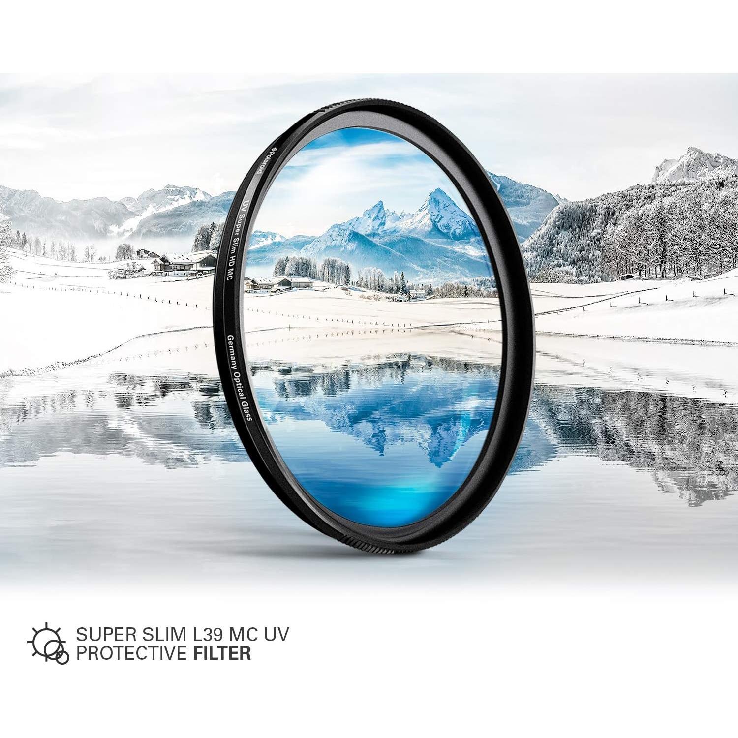 Filtro UV Protector Pro Polaroid 55mm Cristal SCHOTT Multicapa