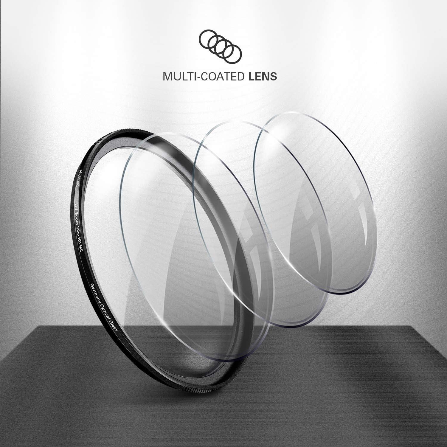 Filtro UV Protector Pro Polaroid 55mm Cristal SCHOTT Multicapa