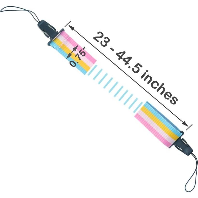 Correa de cámara profesional FoRapid Arcoíris ajustable 58-113 cm
