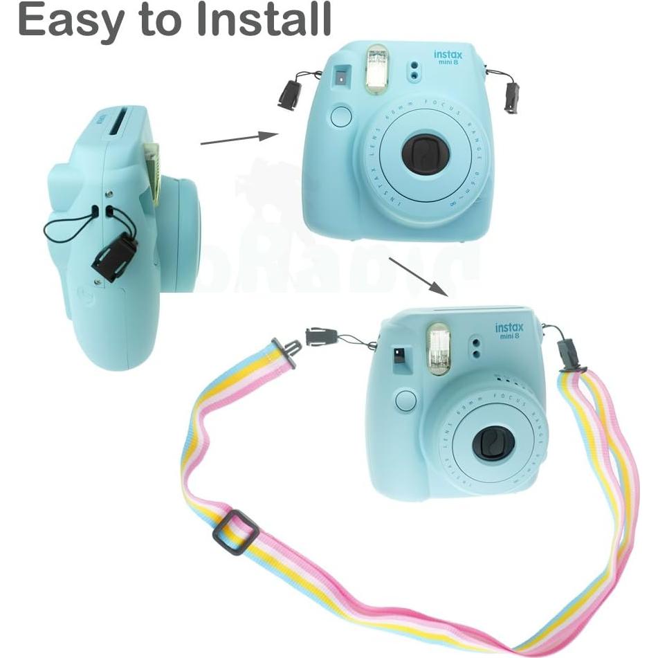 Correa de cámara profesional FoRapid Arcoíris ajustable 58-113 cm