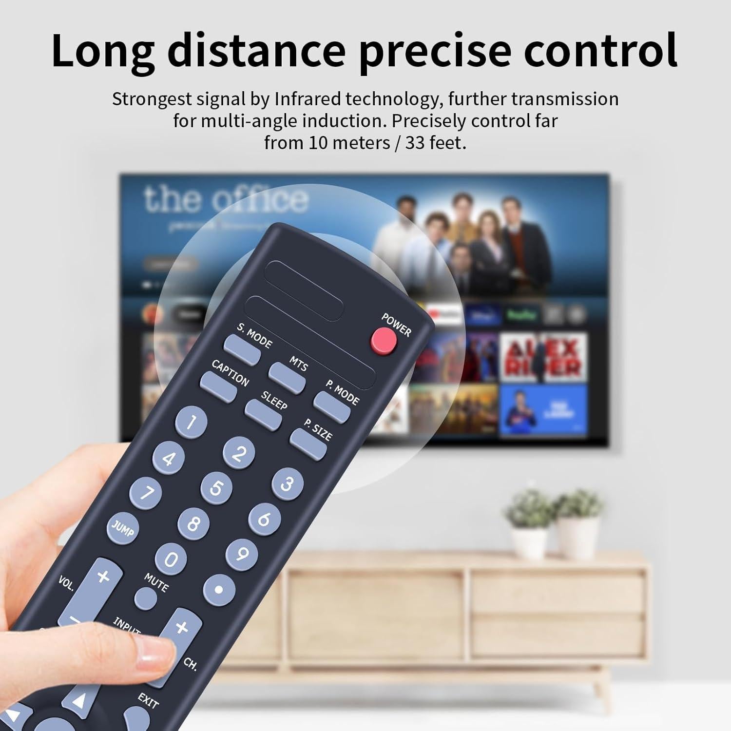 Control Remoto P4084 para Televisor LCD Polaroid 15.4"