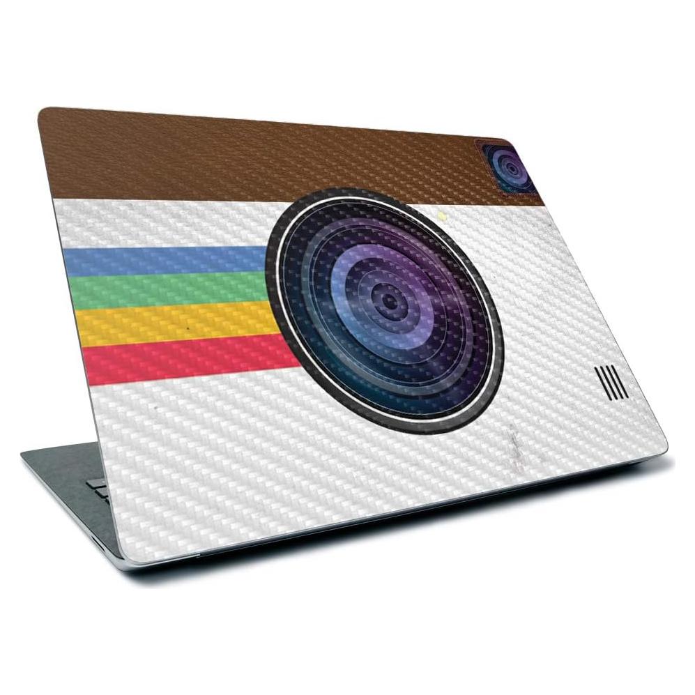 MightySkins Piel de Fibra de Carbono para Surface Laptop 3 13.5" 2019 - Polaroid Vintage