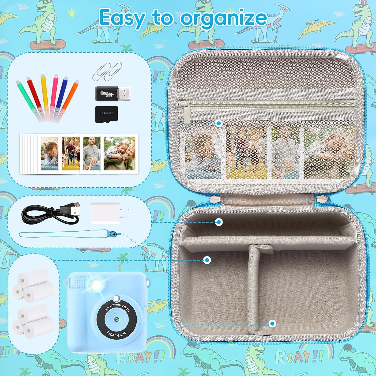 Funda de Cámara Instantánea Camaterlot para Niños Azul