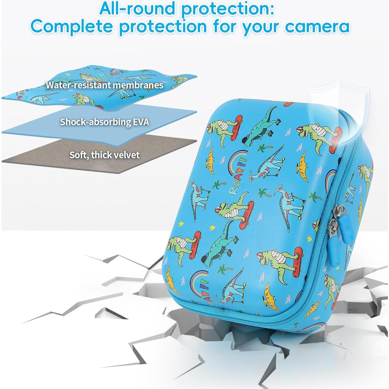 Funda de Cámara Instantánea Camaterlot para Niños Azul