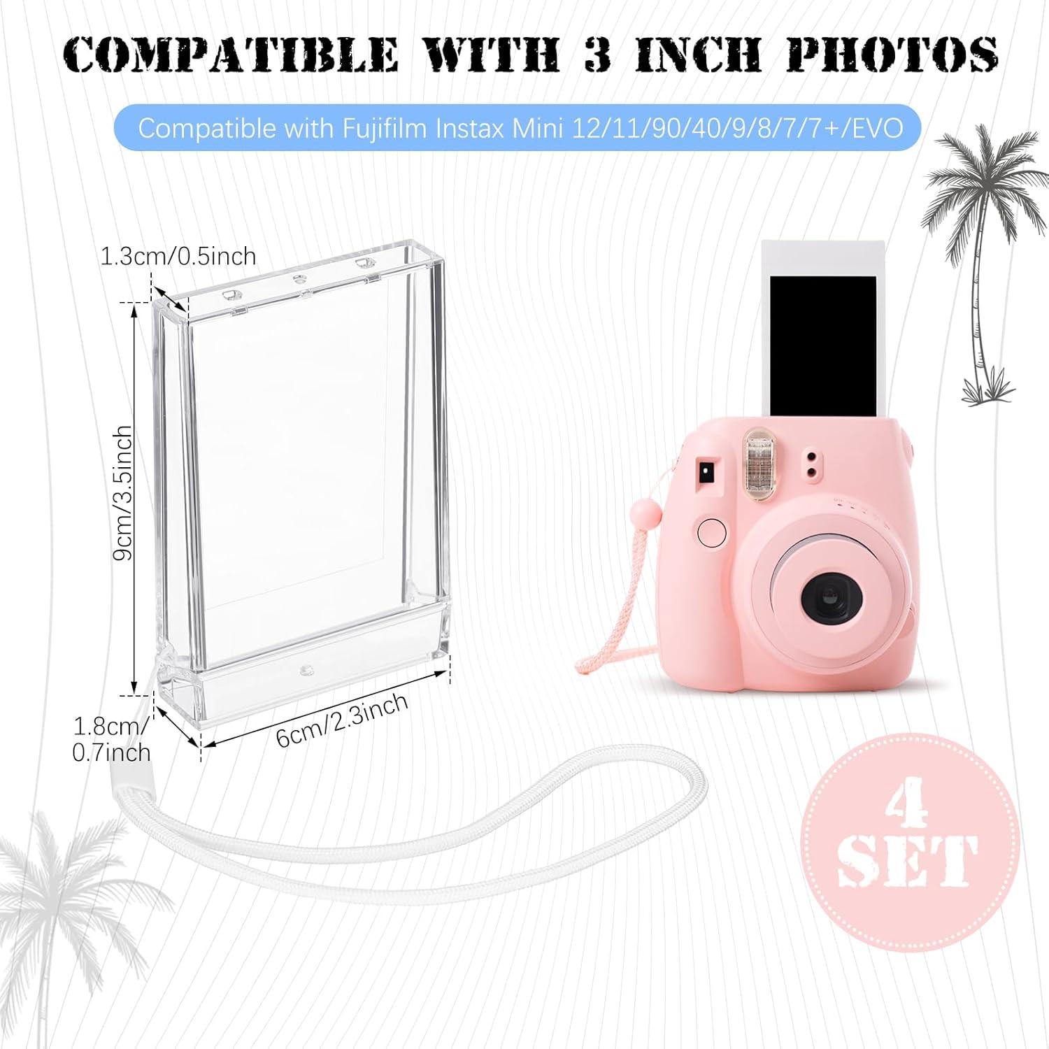 4 Cajas de Almacenamiento para Fotos Fujifilm Instax Mini 3"