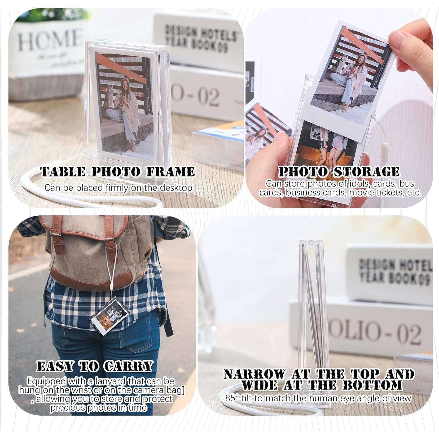 4 Cajas de Almacenamiento para Fotos Fujifilm Instax Mini 3"