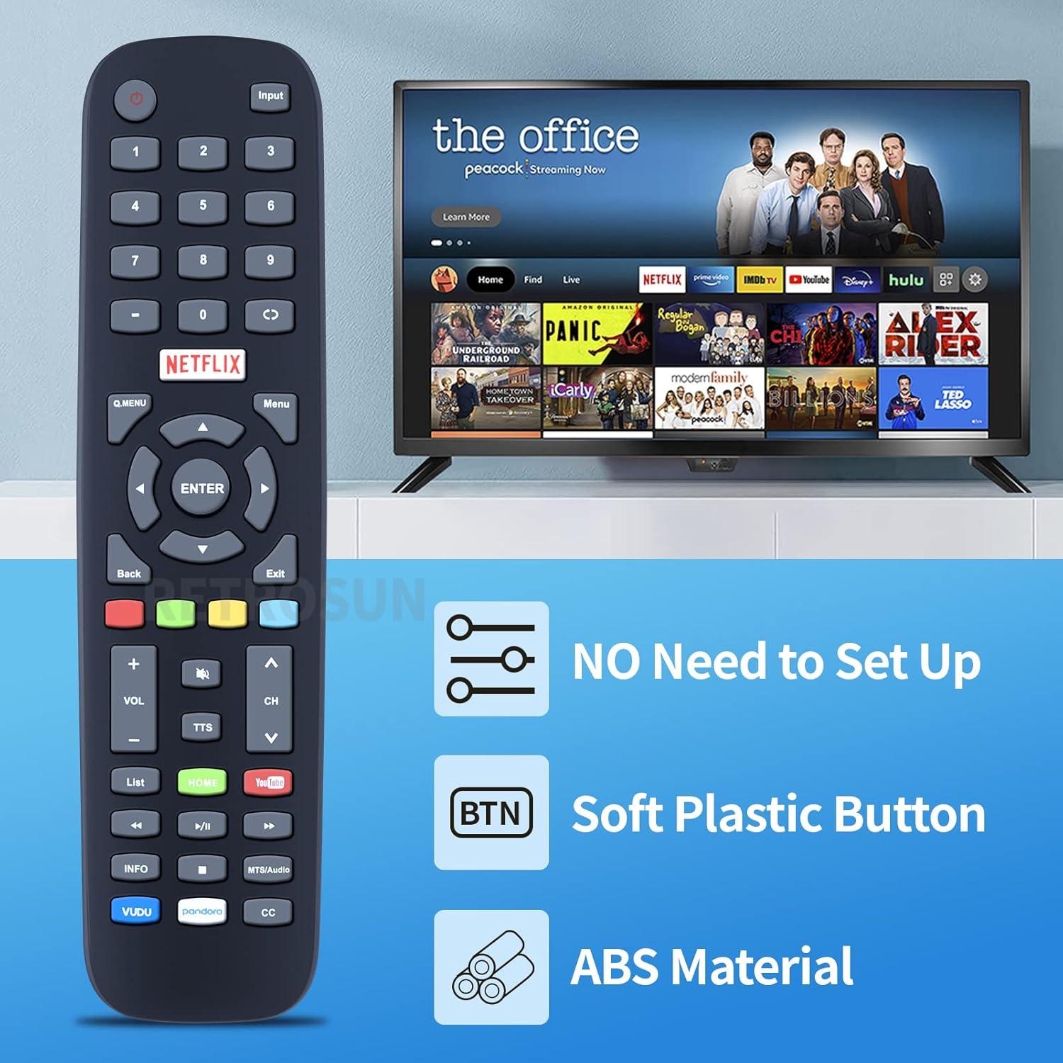 Control Remoto PZL New RM-C3327 para TV JVC y Polaroid