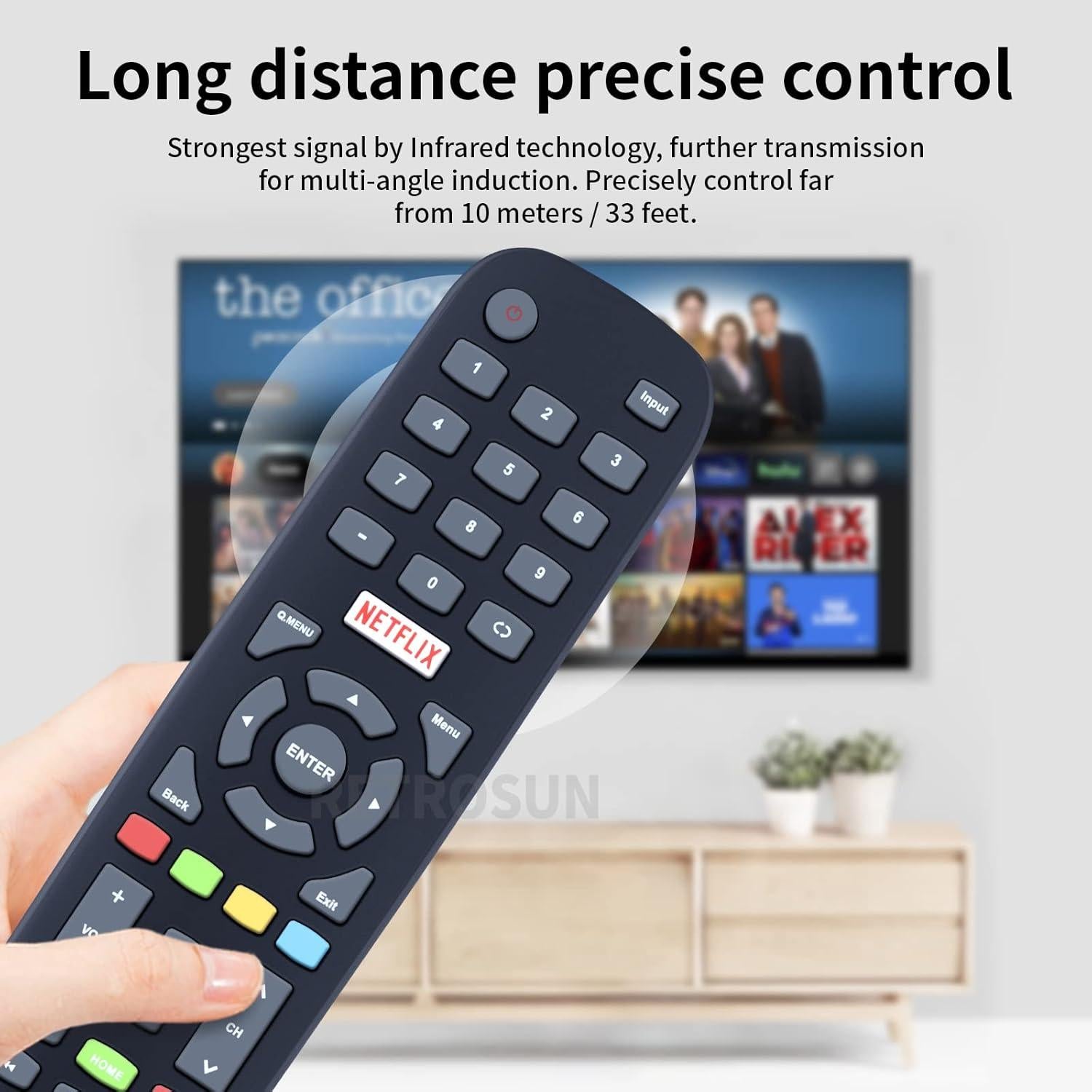 Control Remoto PZL New RM-C3327 para TV JVC y Polaroid