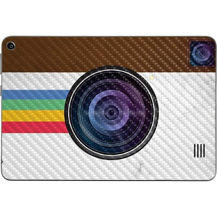 Carcasa de Fibra de Carbono MightySkins para Amazon Fire HD 8 2020 - Polaroid Vintage