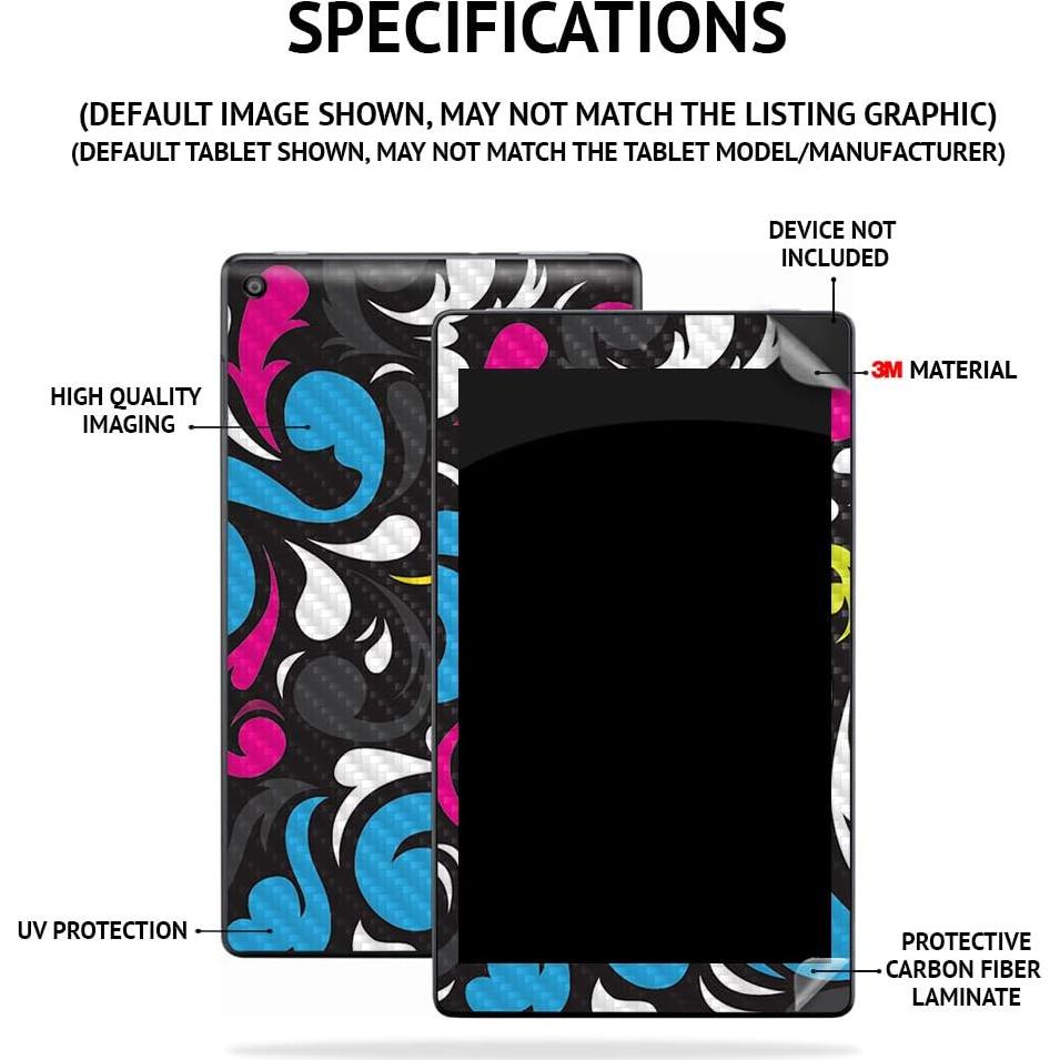 Carcasa de Fibra de Carbono MightySkins para Amazon Fire HD 8 2020 - Polaroid Vintage