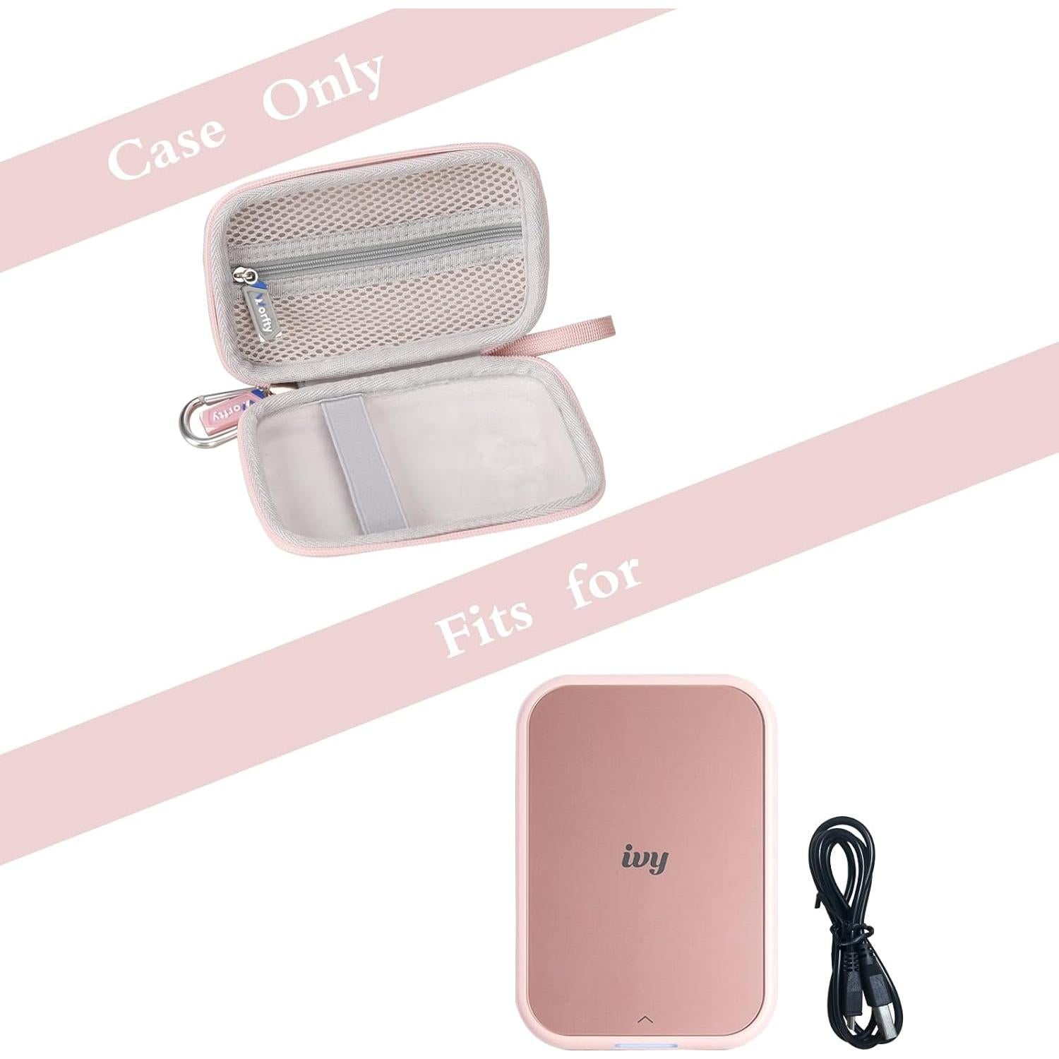 Funda Dura para Impresora Mini Canon Ivy 2 - Worfty Rosa Dorado