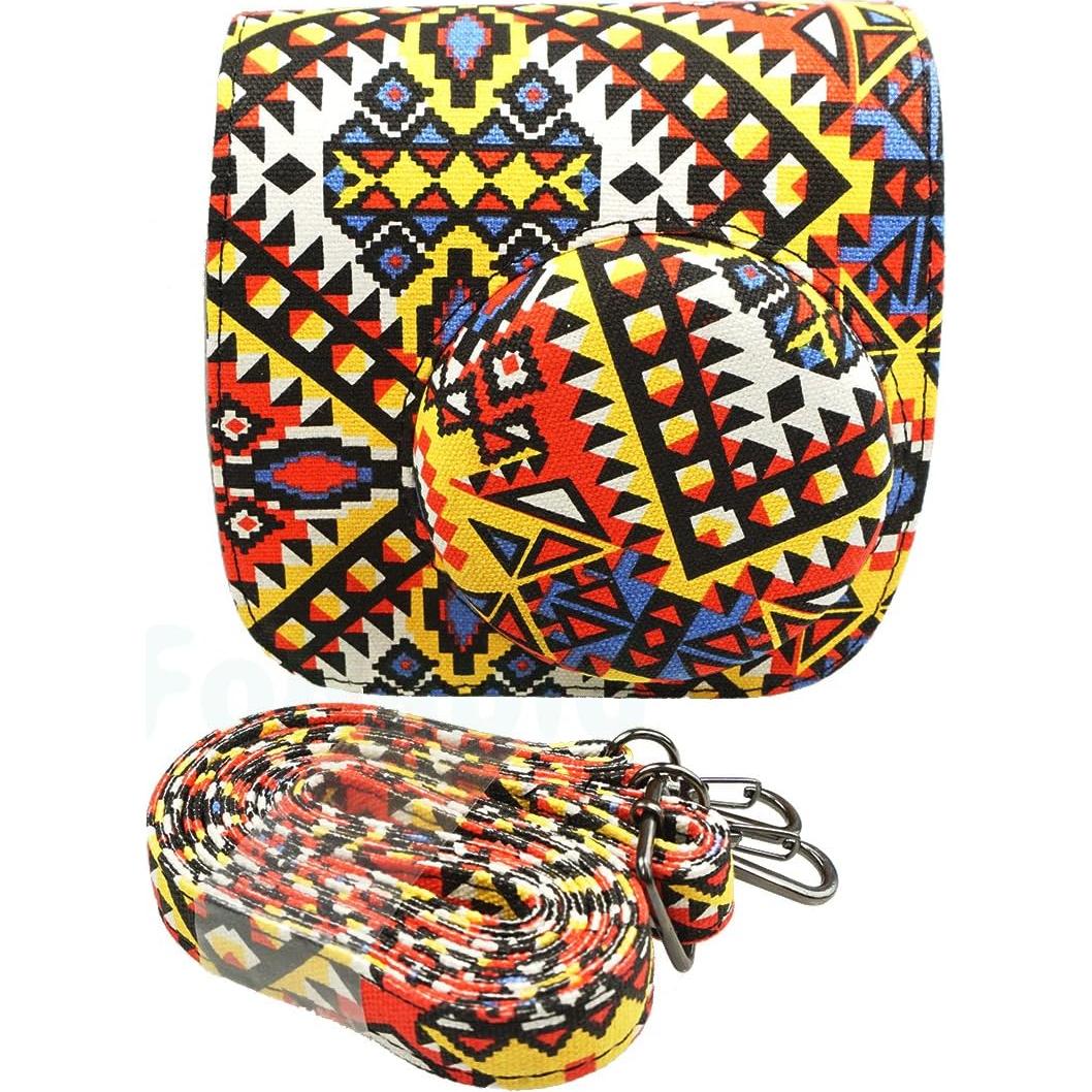 Bolsa de cámara PU cuero Fujifilm Instax Mini 9/8/8+ con correa