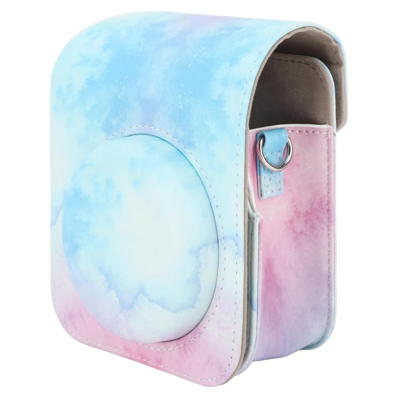 Funda Protectora para Cámara Instantánea Mini 12 Yosoo Azul Rosa