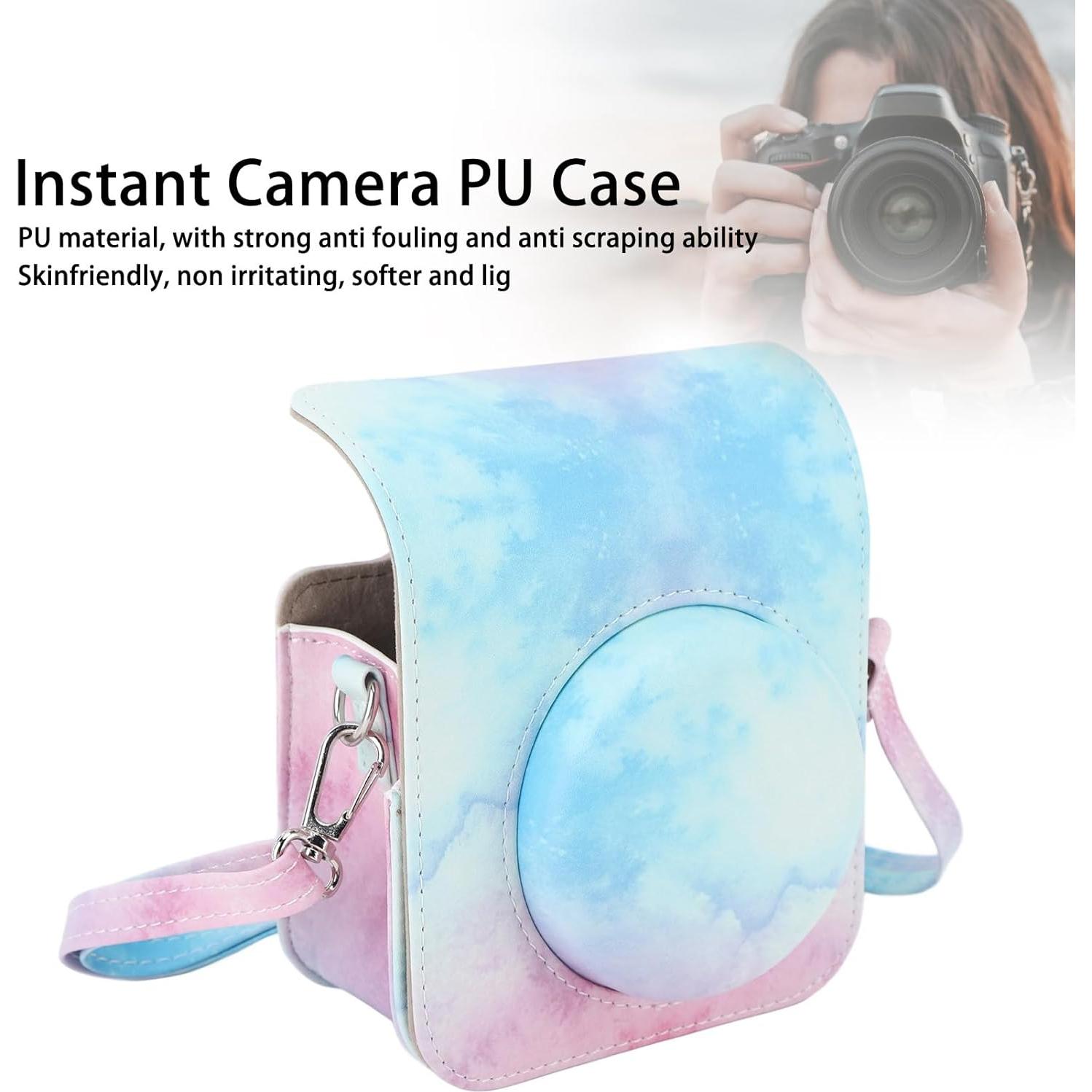 Funda Protectora para Cámara Instantánea Mini 12 Yosoo Azul Rosa