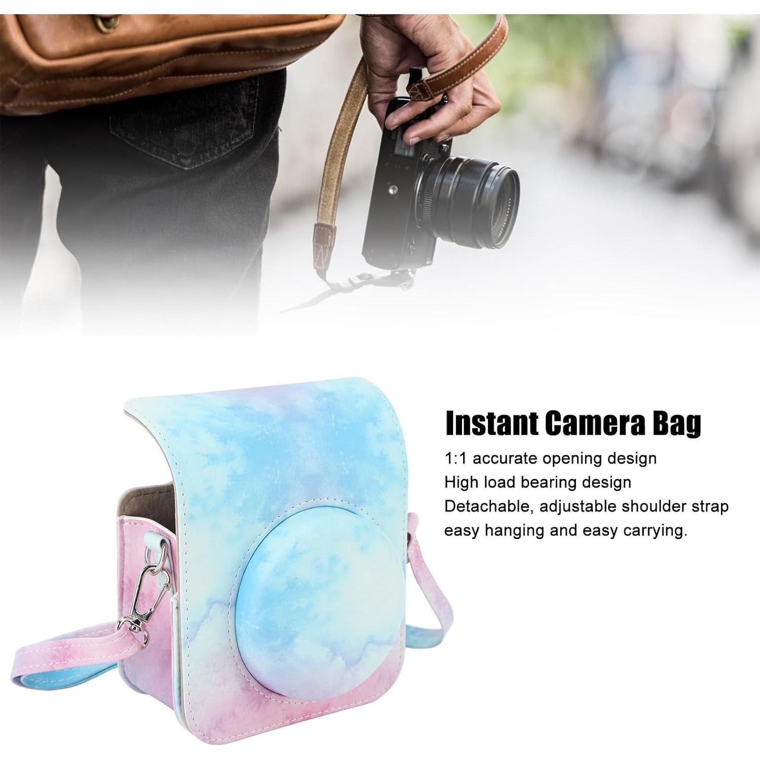 Funda Protectora para Cámara Instantánea Mini 12 Yosoo Azul Rosa