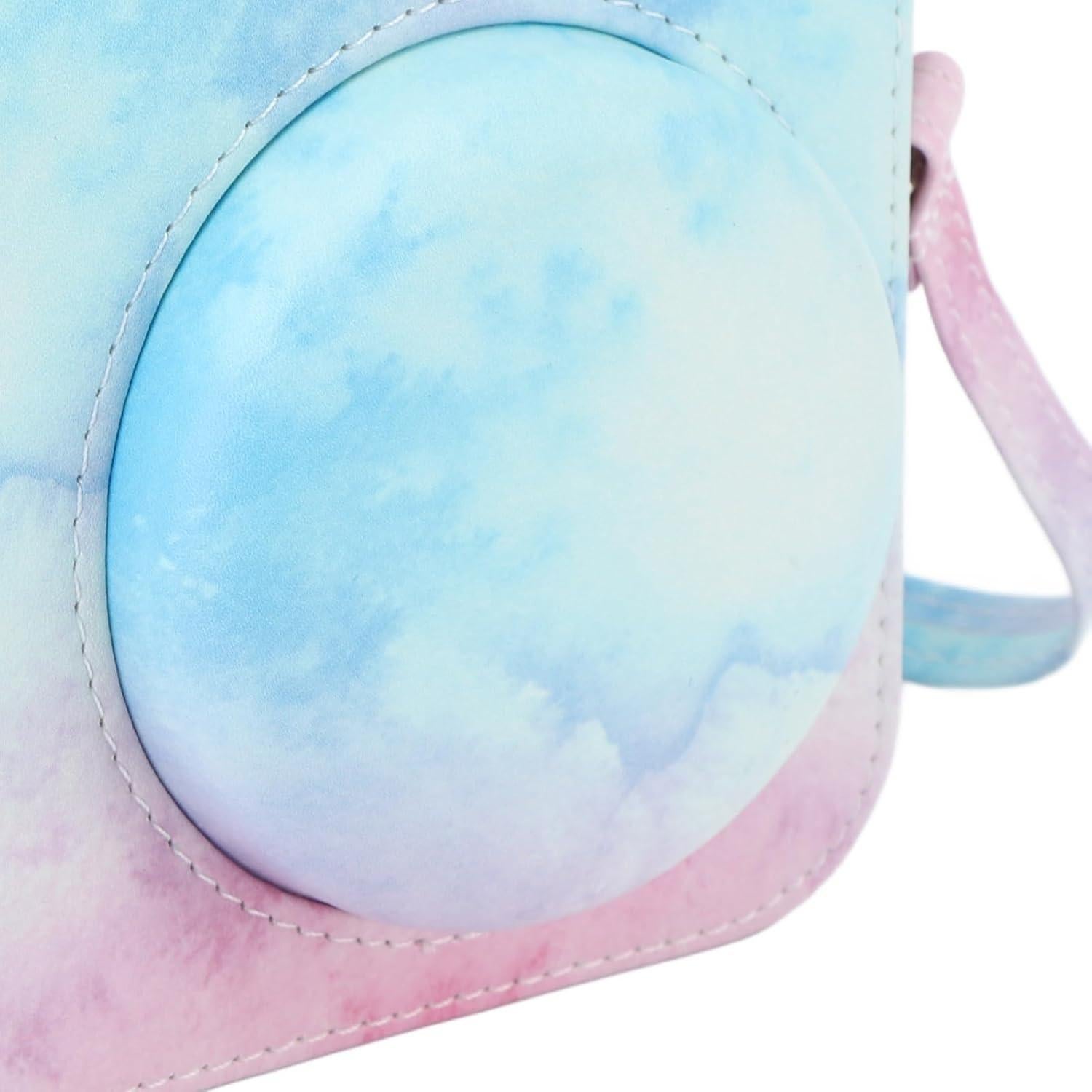 Funda Protectora para Cámara Instantánea Mini 12 Yosoo Azul Rosa