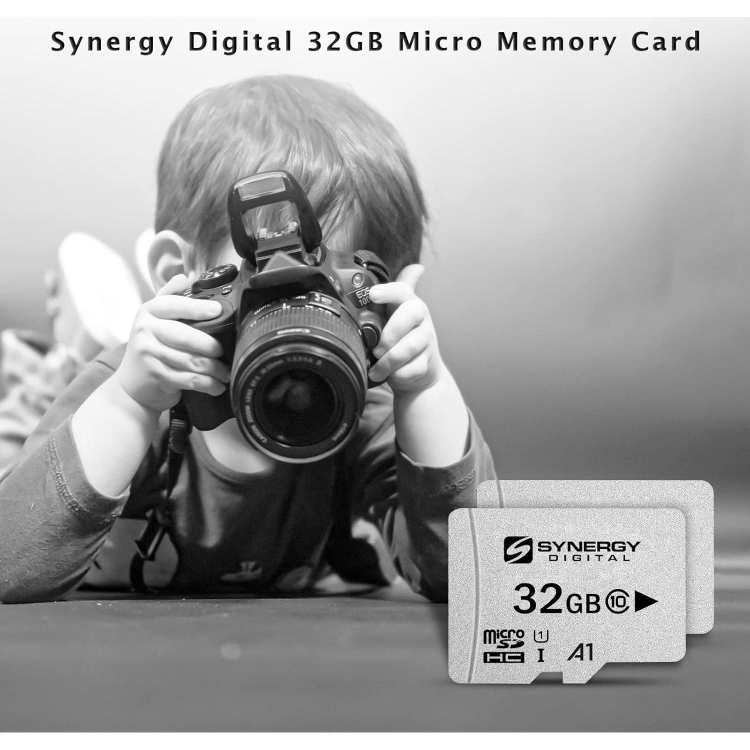 Tarjeta de Memoria microSDHC 32GB Synergy Digital con Adaptador