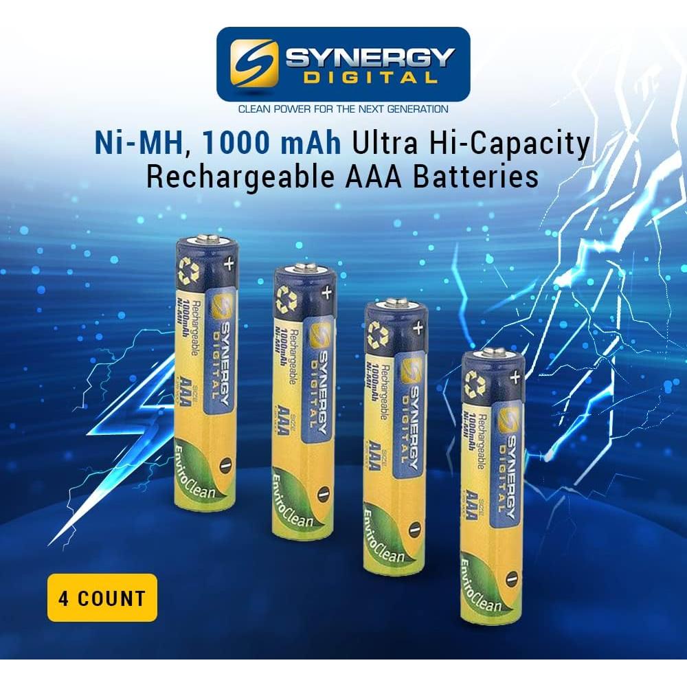 Baterías Recargables AAA Ni-MH Synergy Digital 1000mAh - 24 Unidades