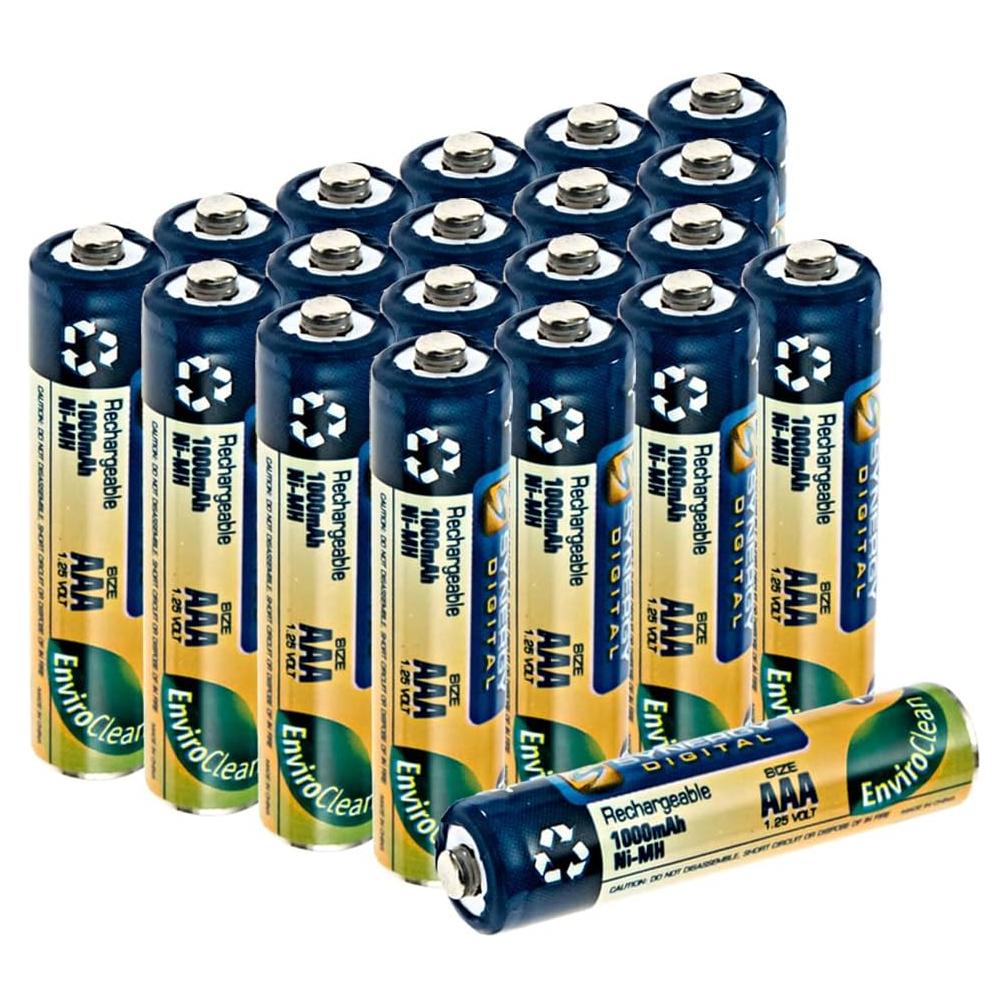 Baterías Recargables AAA Synergy Digital 1000mAh Ni-MH - 20 Unidades