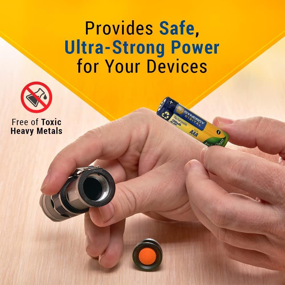 Baterías Recargables AAA Synergy Digital 1000mAh Ni-MH - 20 Unidades