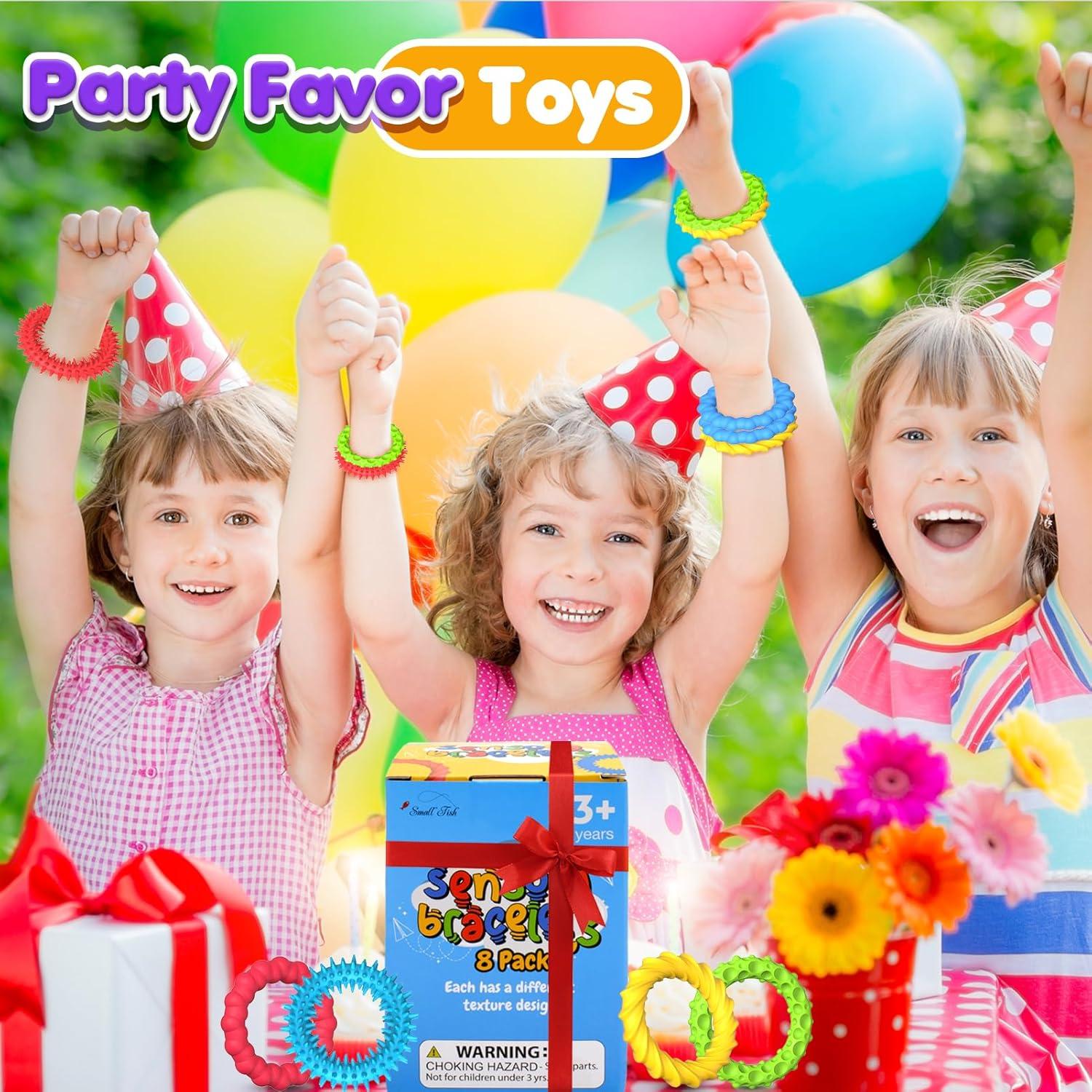 Pulseras Antiestrés Estirables 8 Piezas - Juguetes Sensoriales