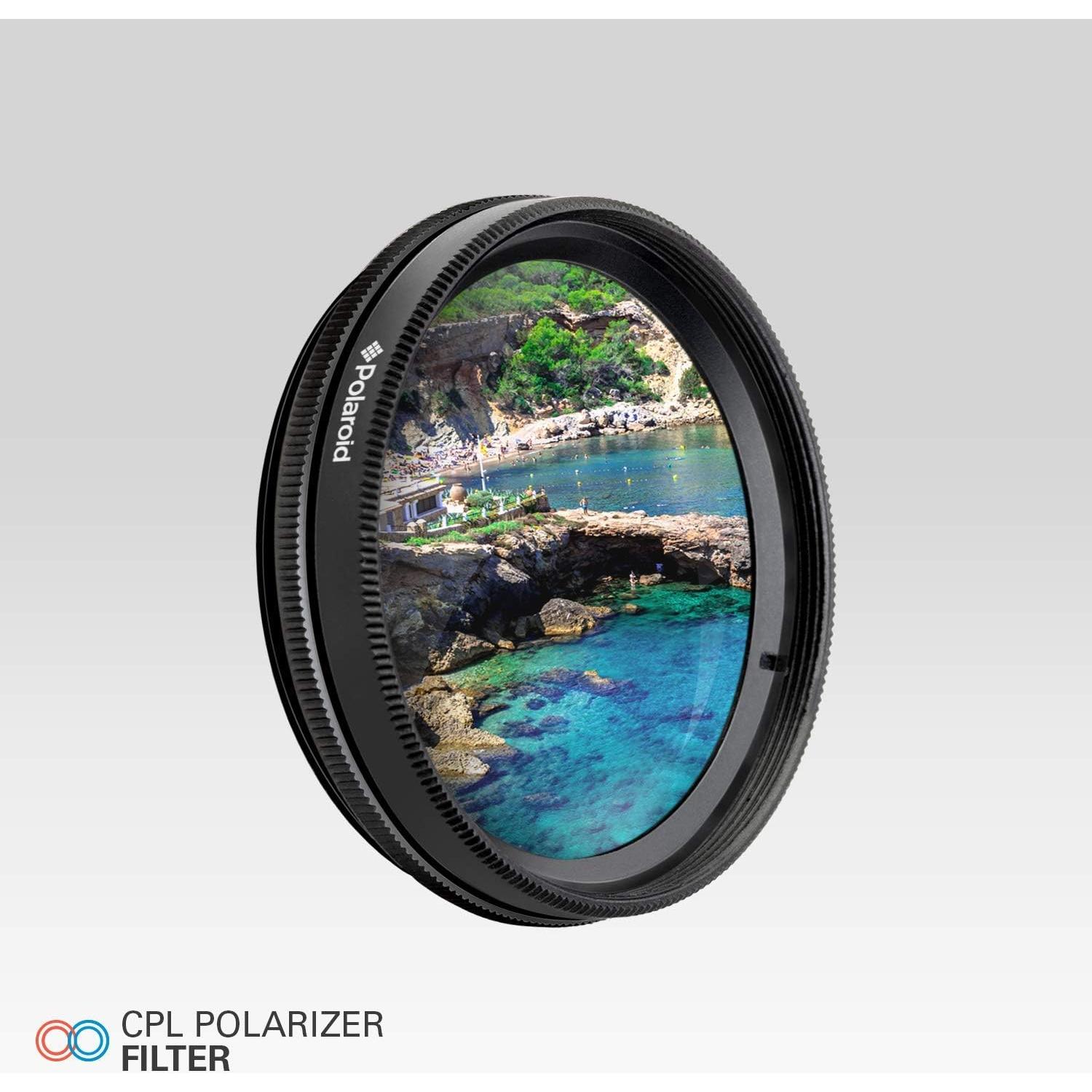 Filtro Polarizador Circular 95mm Polaroid CPL - Control de Color y Reflexión