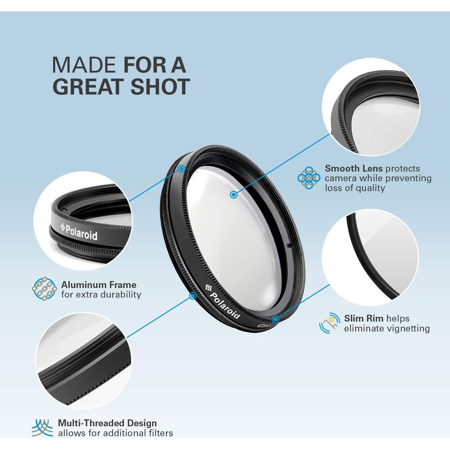 Filtro Polarizador Circular 95mm Polaroid CPL - Control de Color y Reflexión