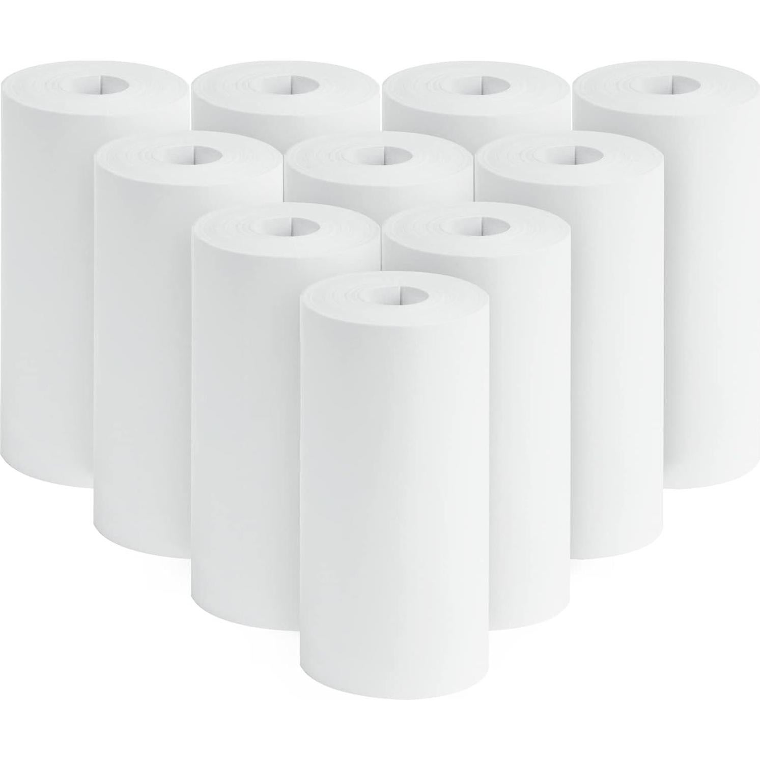 10 Rollos de Papel Térmico para Cámara Instantánea HUAYOTO 5.58x2.54cm