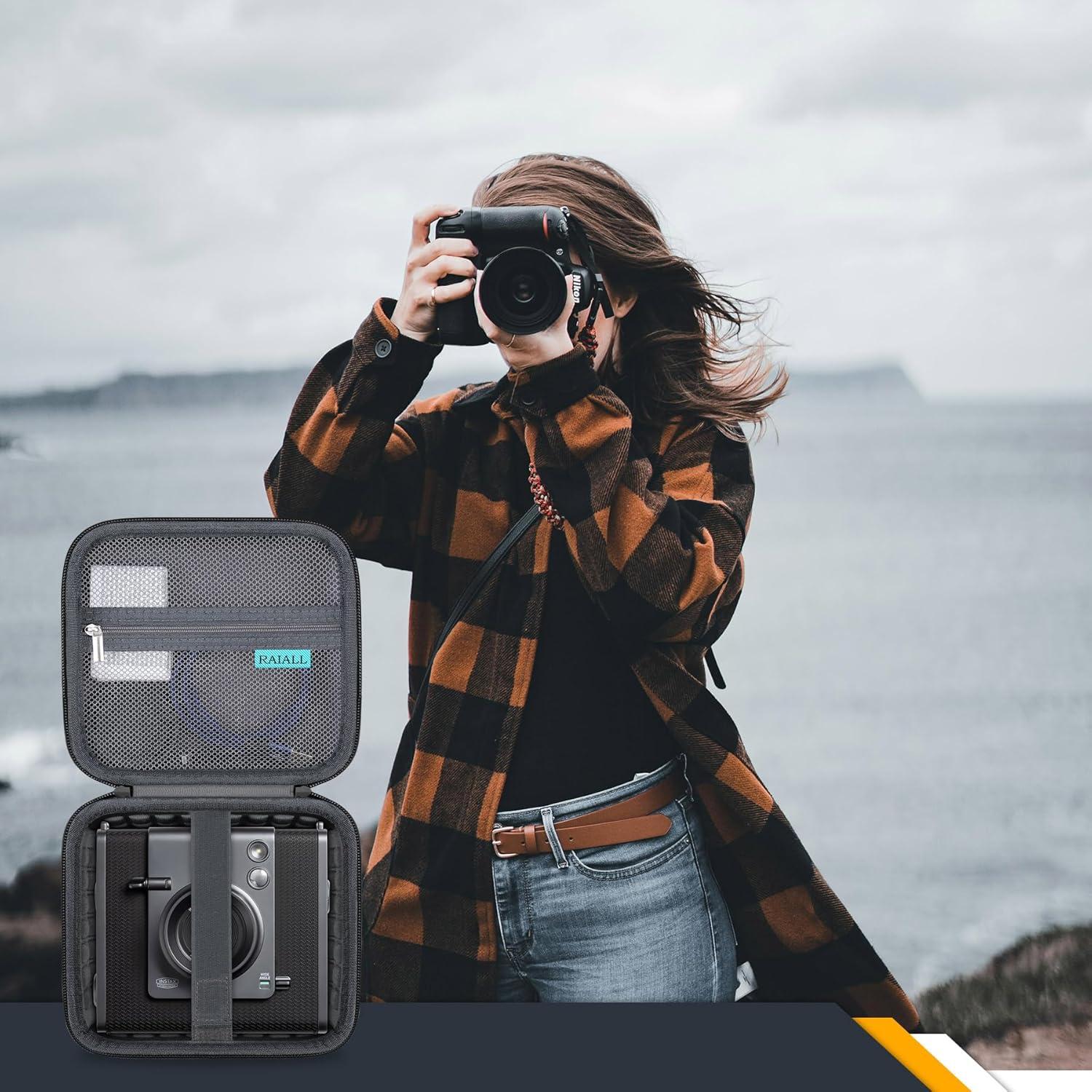 Funda para Cámara Fujifilm INSTAX Wide EVO 2-en-1 Negra