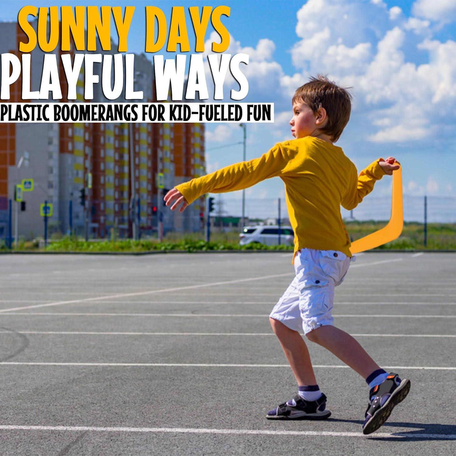 Boomerangs de Plástico Fun Express - Paquete de 48 - 25,4 cm