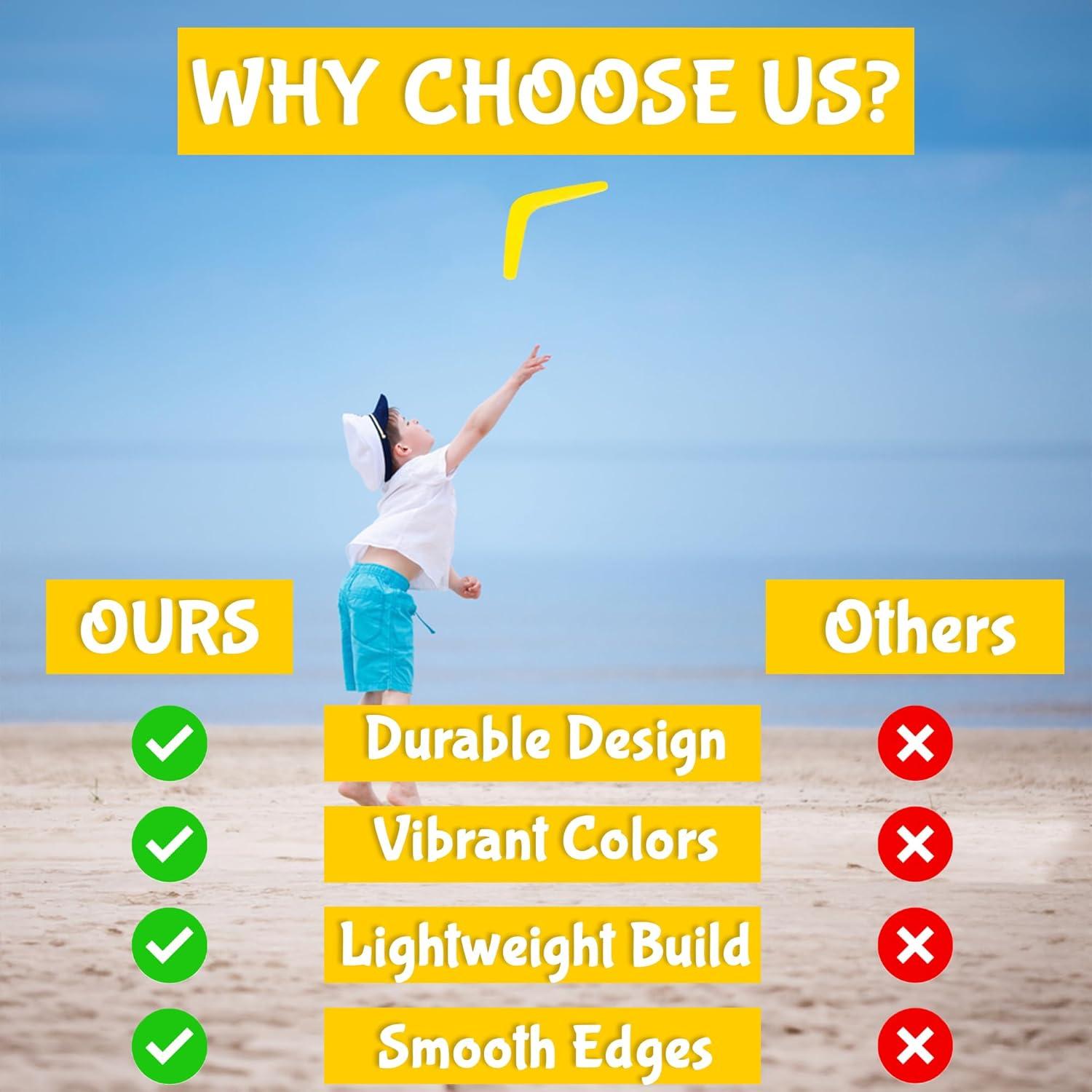 Boomerangs de Plástico Fun Express - Paquete de 48 - 25,4 cm