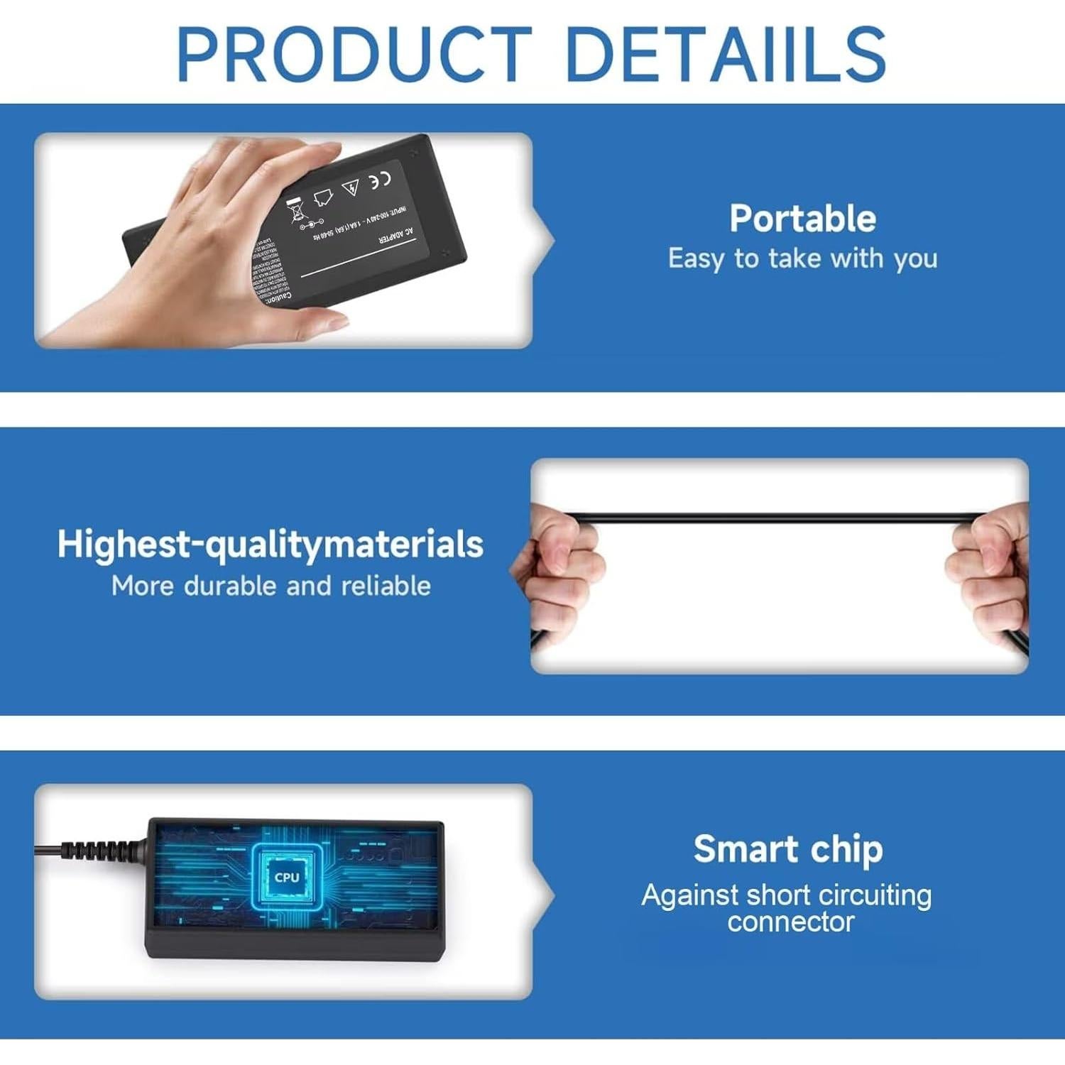 Adaptador CA/CC Polaroid 1921 TDUB 19" Televisor/DVD 226g