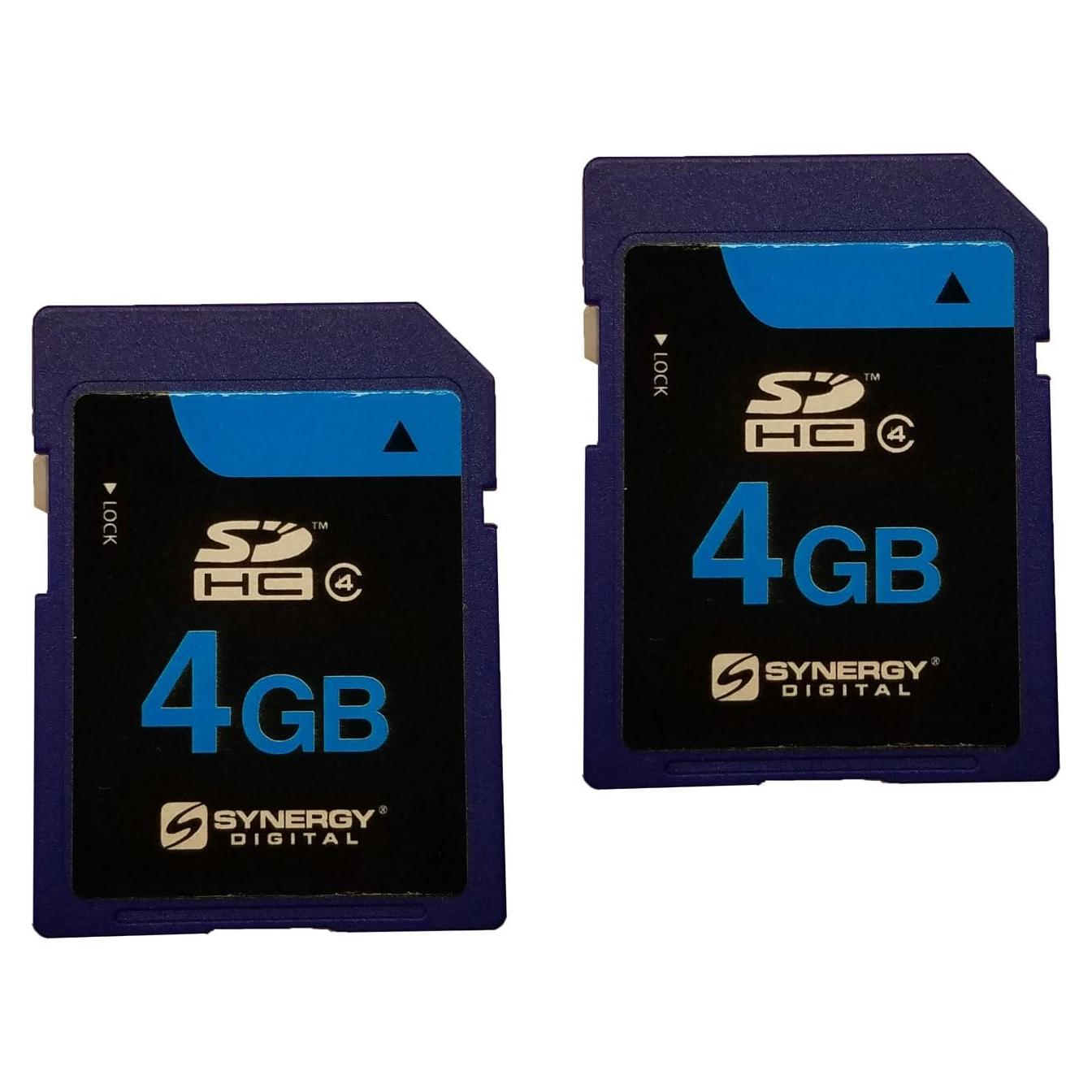 Tarjetas de Memoria SDHC 4GB Synergy Digital - Paquete Doble