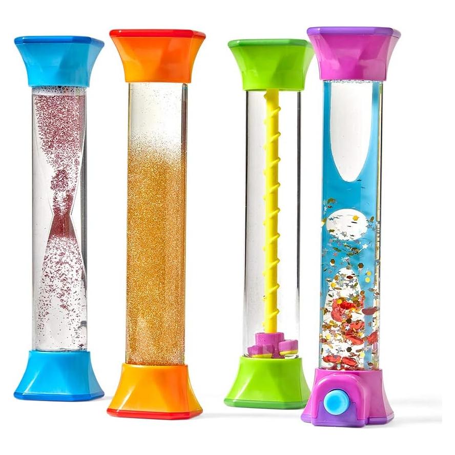 Tubos Sensoriales hand2mind Set de 4 Juguetes Calmantes