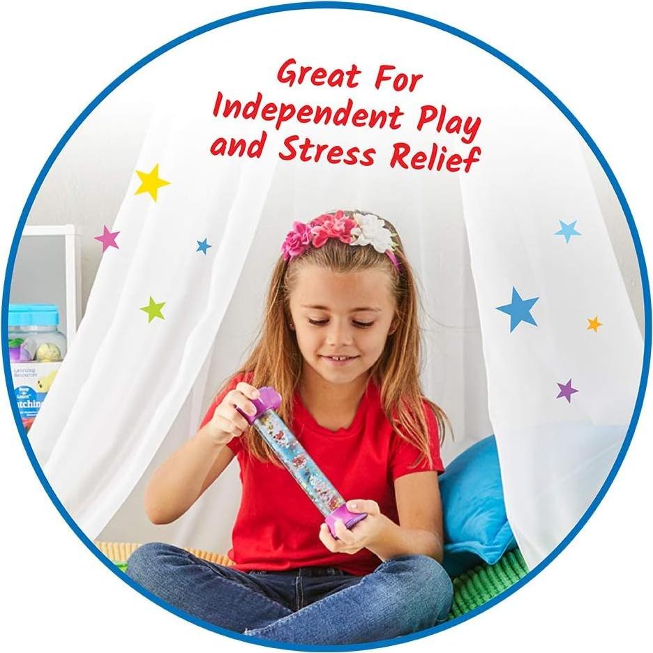 Tubos Sensoriales hand2mind Set de 4 Juguetes Calmantes