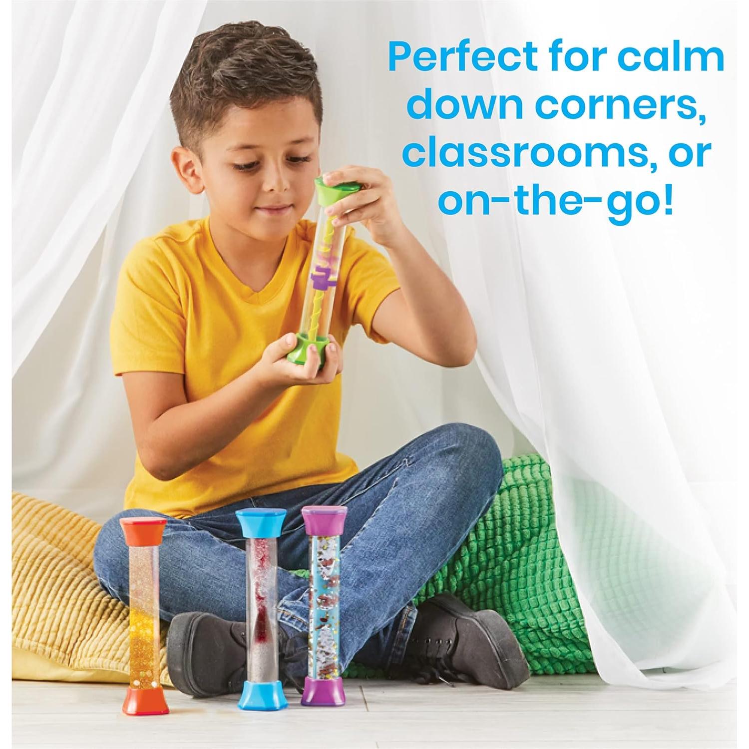 Tubos Sensoriales hand2mind Set de 4 Juguetes Calmantes