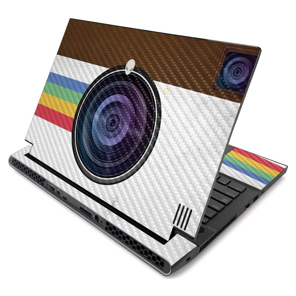 Carcasa de Fibra de Carbono MightySkins para Alienware m17 R2 2019 - Polaroid Vintage