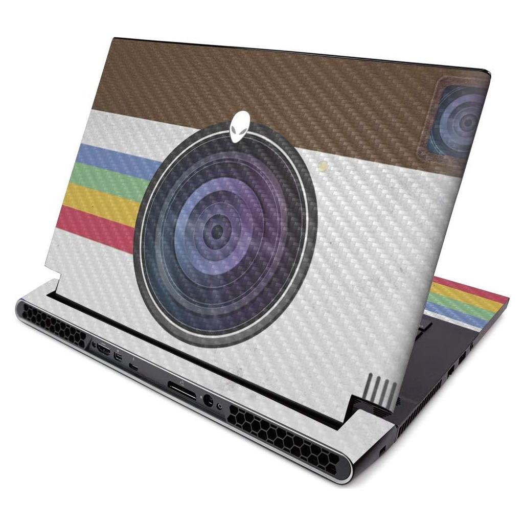 Carcasa de Fibra de Carbono MightySkins para Alienware M15 R2 2019 - Polaroid Vintage