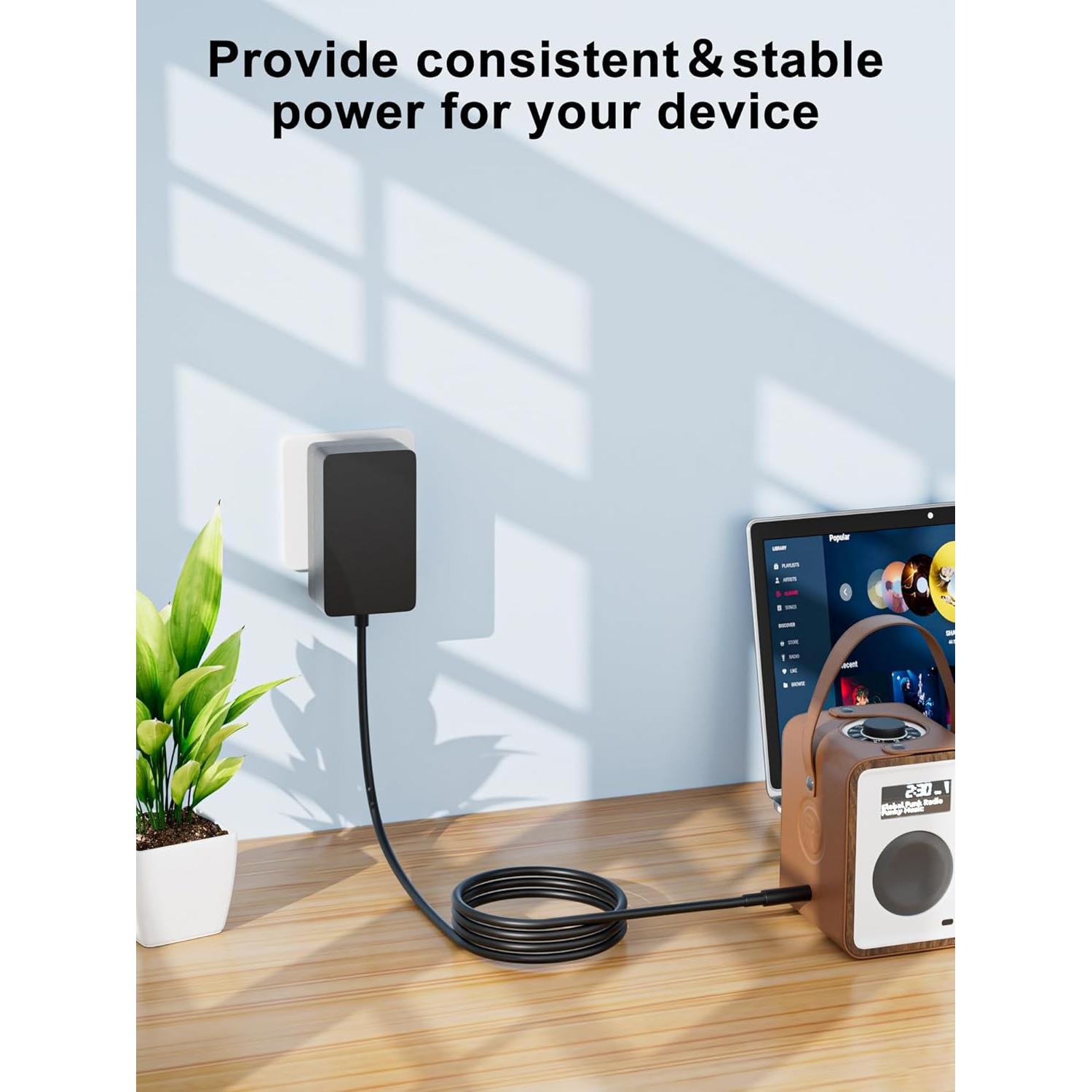 Adaptador AC DC 1.22m Polaroid 19GSR3000 24GSR3000 PSU